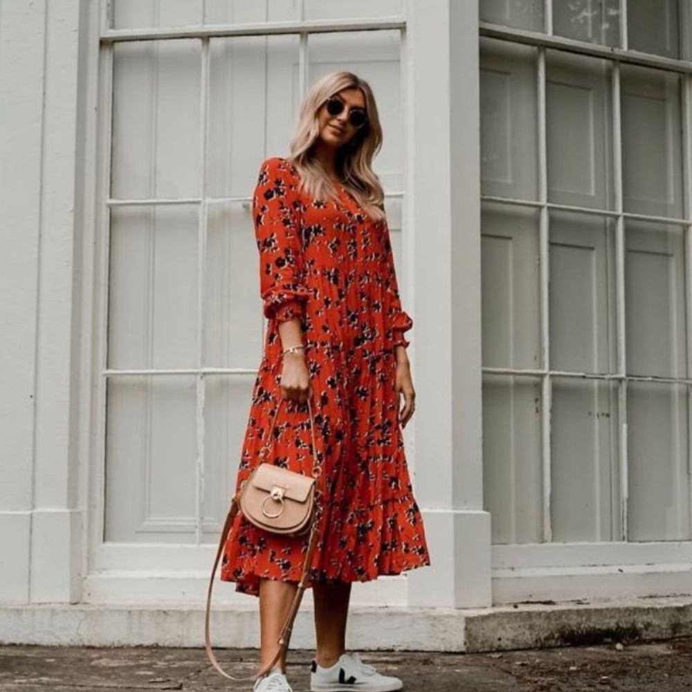 Zara Red Maxi Dress